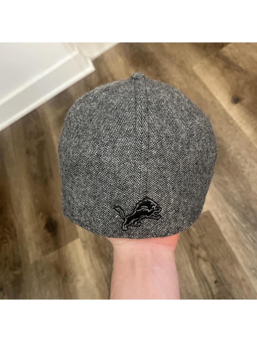 New Era Black Label Detroit Lions Suiting Duckbill Fitted Hat Medium RARE